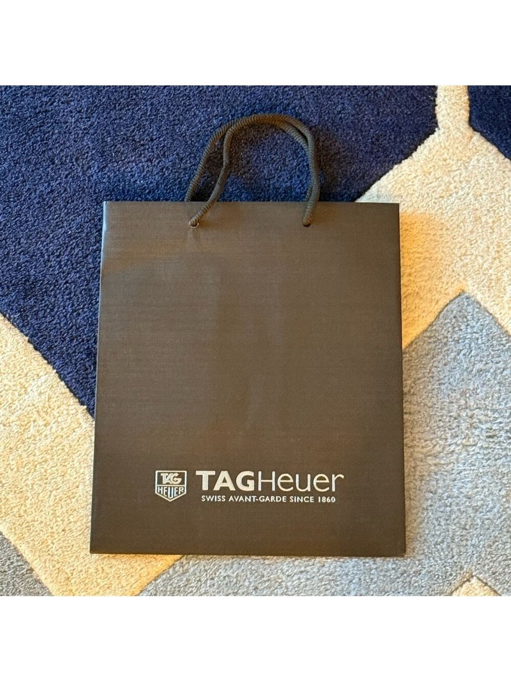 TAG Heuer Logo Vintage Brown Shopping Bag